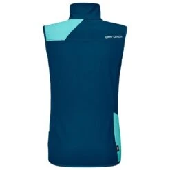 Sleeveless Jacket Ortovox Col Becchei Vest W Petrol Blue -Glisshop Ski Gear 58b515cc838fcc7ea3fa0ce069374661a5fb8081 H23ORTOTTH3334191 2